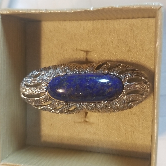 JTV Jewelry - 💥LAPIS LAZULI Elongated 26x10 mm Ring Sz 6 in 925 Sterling silver NWOT